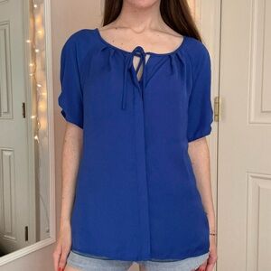 Royal Blue Blouse